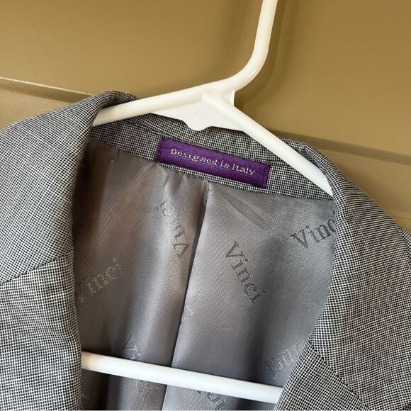 Vinci Designed In Italy Mens Size 38R Two Button Blazer Sports Coat 150 - Picture 3 of 11